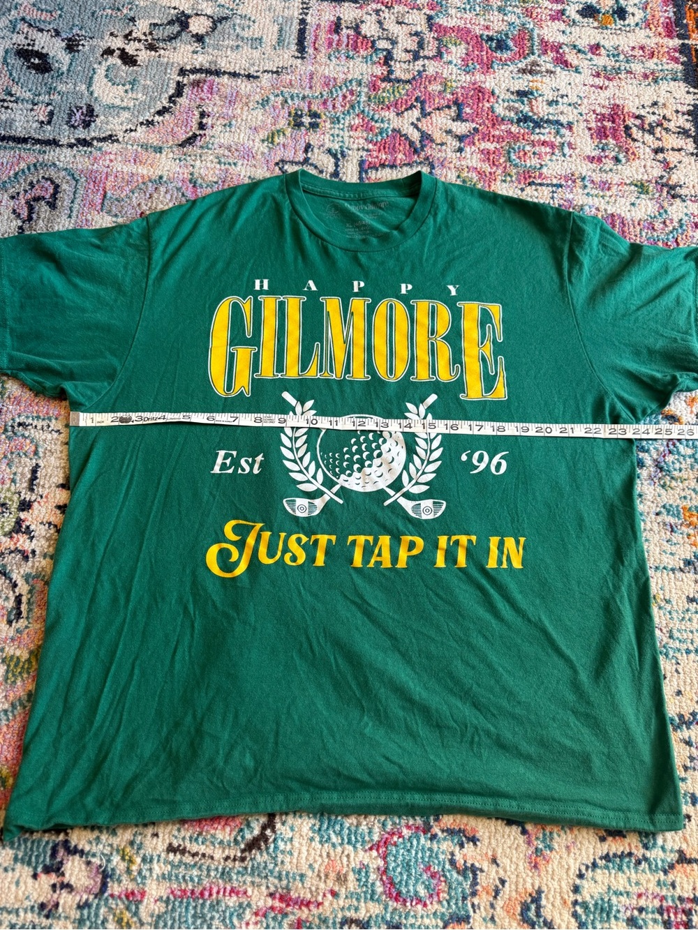 Happy Gilmore Green and Yellow Golf Graphic Tee (100% Cotton) - Picture 4 of 5
